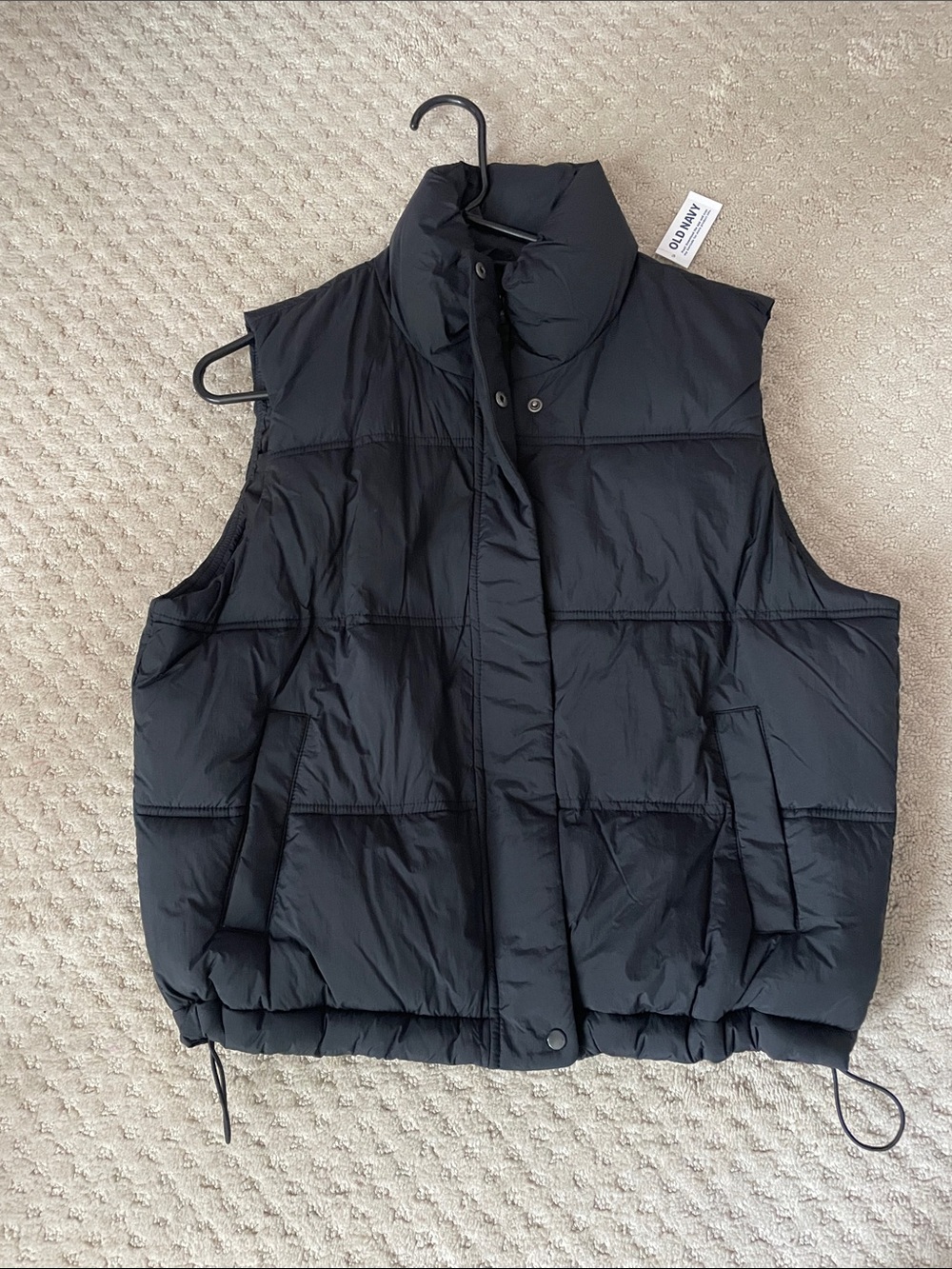 Old Navy ladies Black Quilted Puffer Vest
